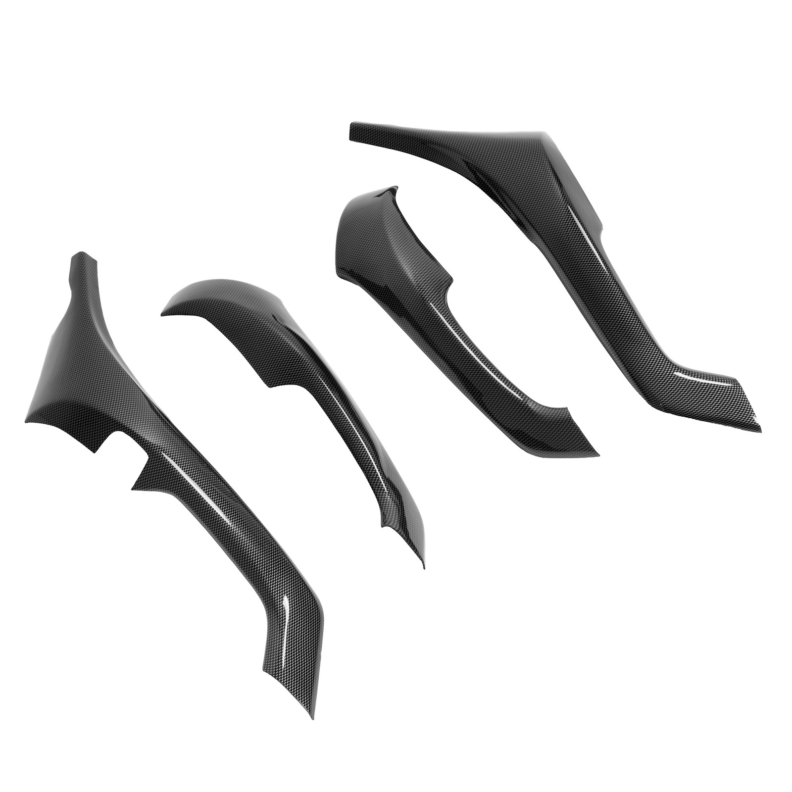 KUAFU Carbon Style Interior Door Armrest Cover Trim For Acura TSX 2009-2014 4Pcs