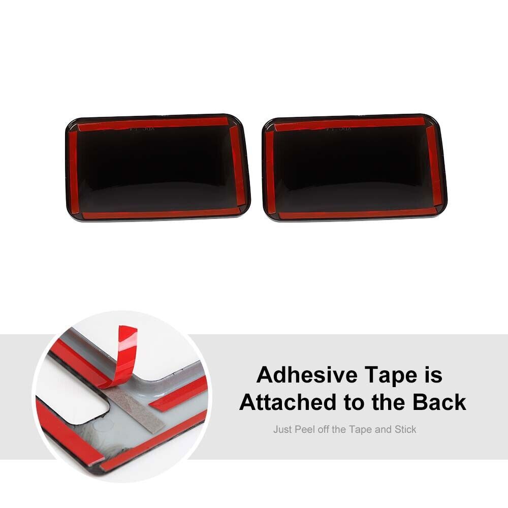 Smoked Black Front Fog Light Lamp Cover Trim For Ford F150 2015-2020 Accessories
