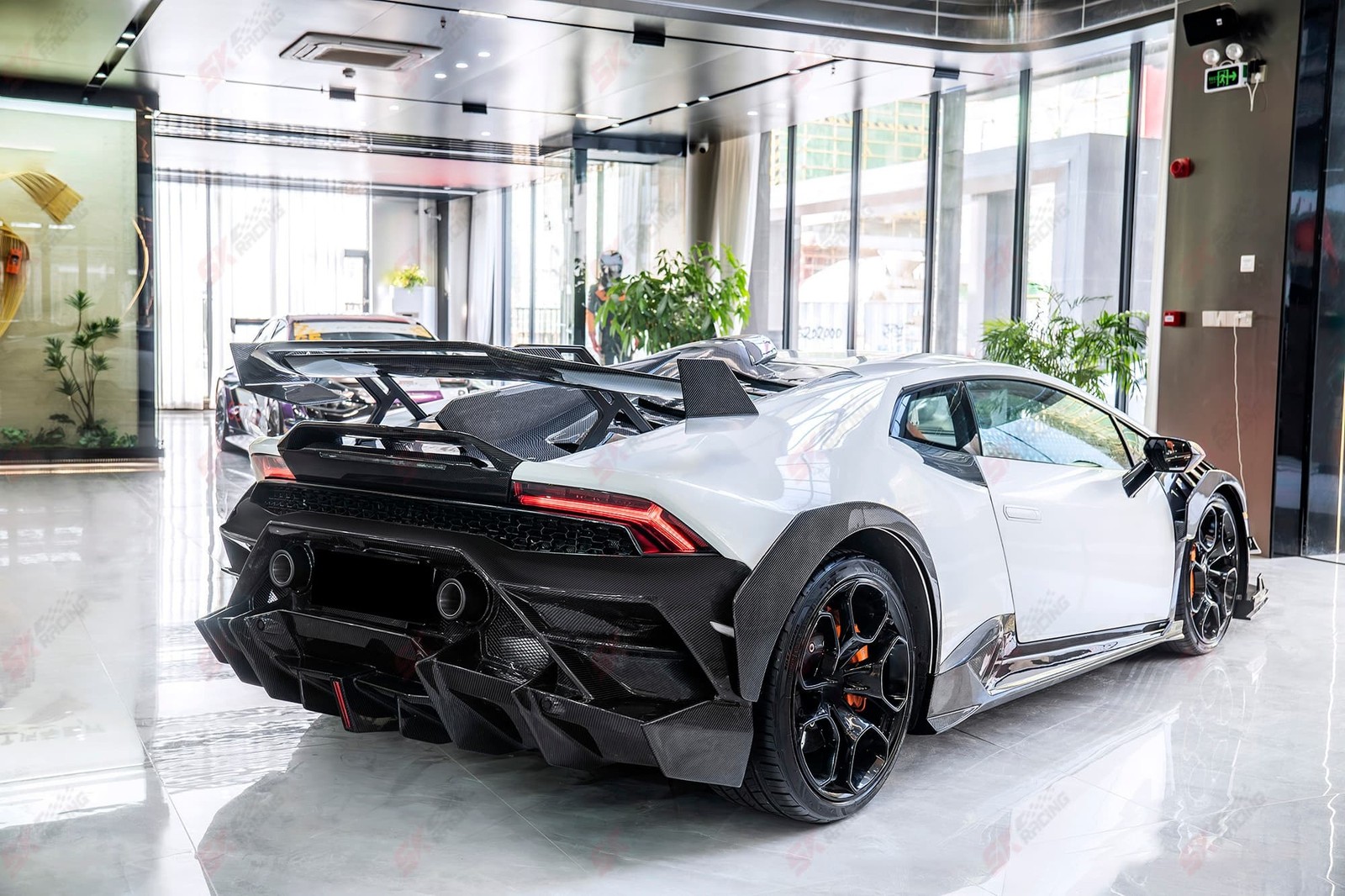 For Lamborghini Huracan LP580 LP610 Dry Carbon Fiber Side Skirts Extension Panel
