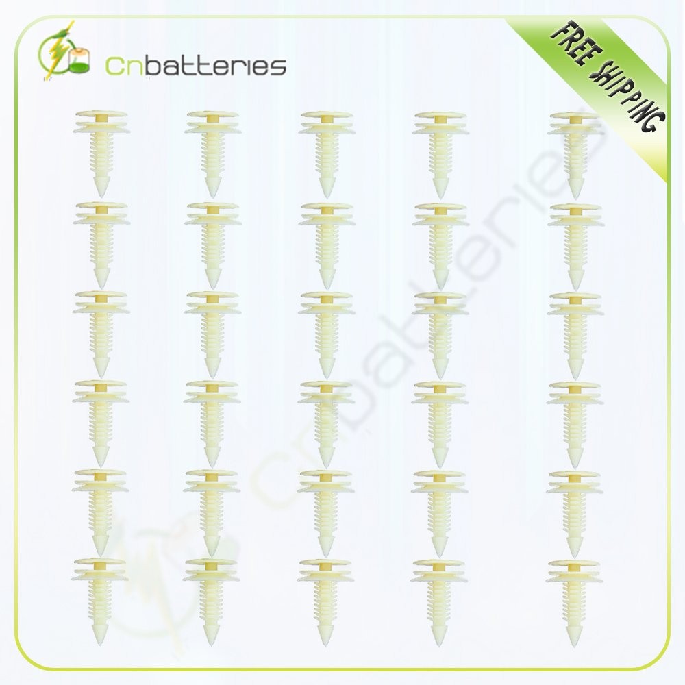 30pcs 10285935 fender retainer nylon yellow fastener car clips for GMC Chevrolet