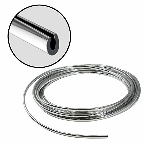 Full Size 15 Feet Chrome U Shape Car Door Edge Guard Trim