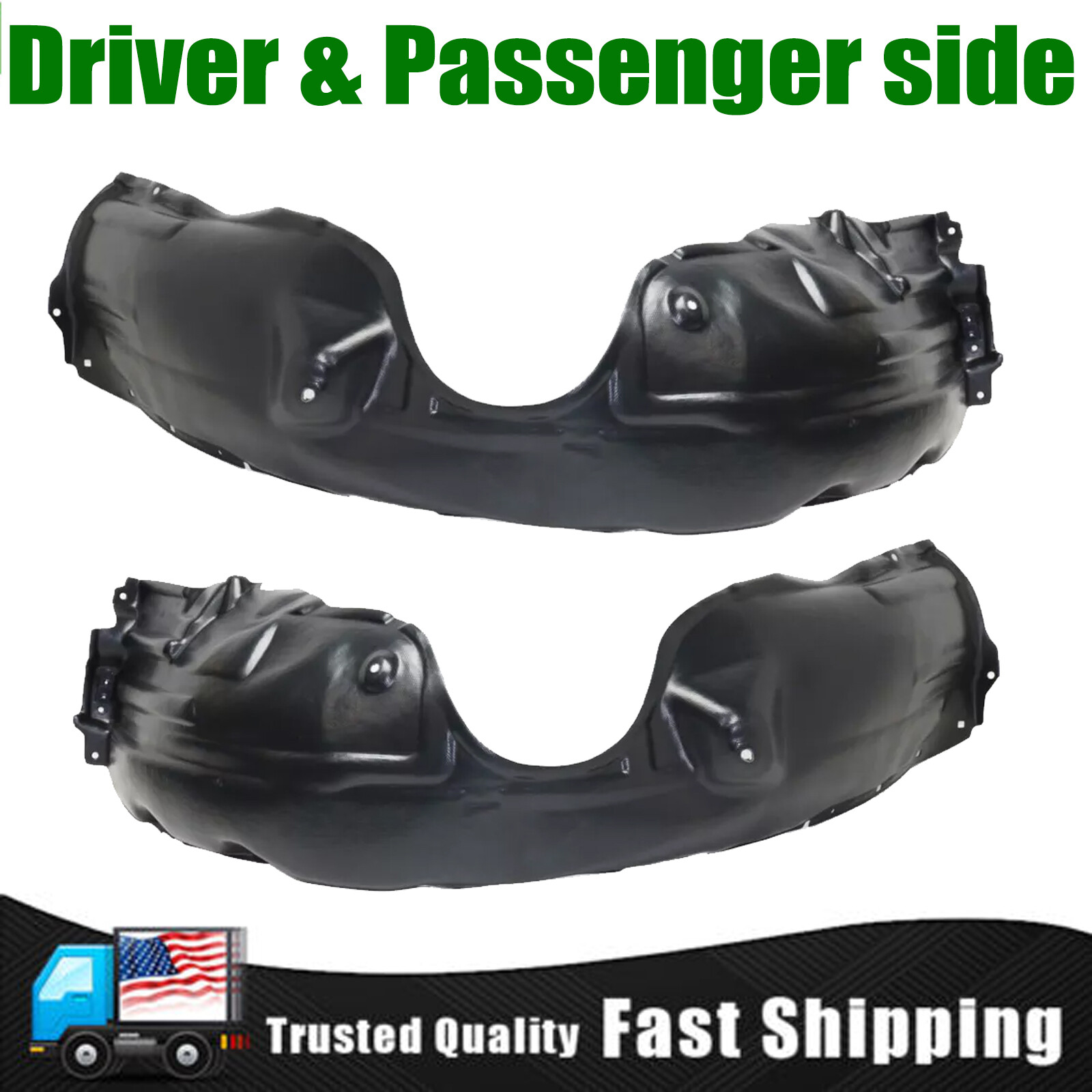 Front Left & Right Side Fender Liner Set For 15-17 Toyota Camry