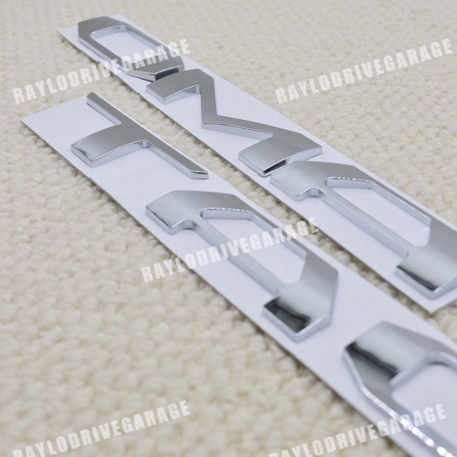 3D Raised Tailgate Insert Letters For 2016-2023 Tacoma Chrome Emblem ABS plastic