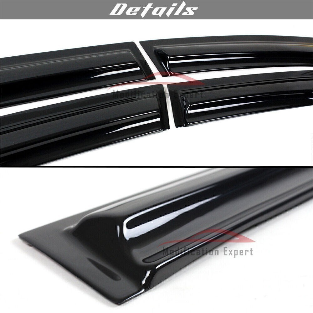 For 2001-2005 Honda Civic JDM Mugen Style Window Visor Sun Rain Guards Wnjxirmfx