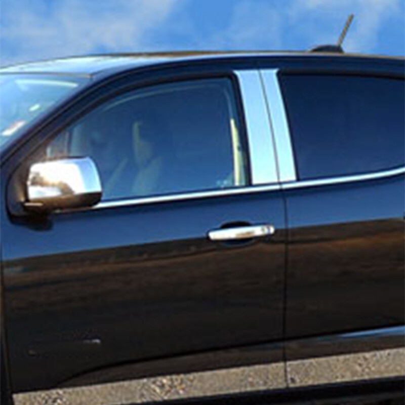 6pcs Silvery Chrome Pillar Post Cover Trim Sticker Fit For Kia Sorento 2011-2015