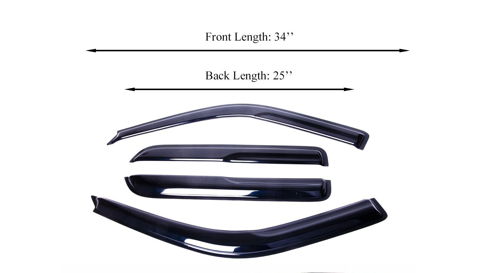 Window Visor Sun Rain Deflector Guard Fits Honda CRV 1997-2001