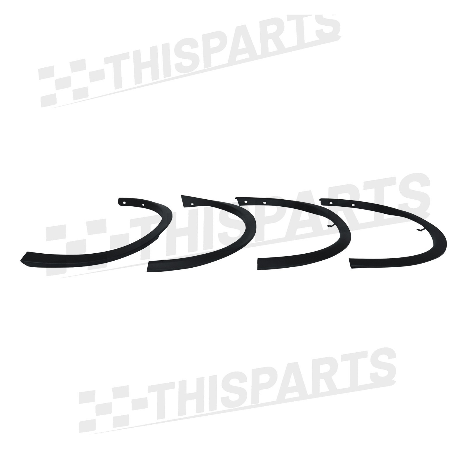For 2014-2020 Nissan Rogue Black Front Rear Fender Flare Molding Trim Left Right