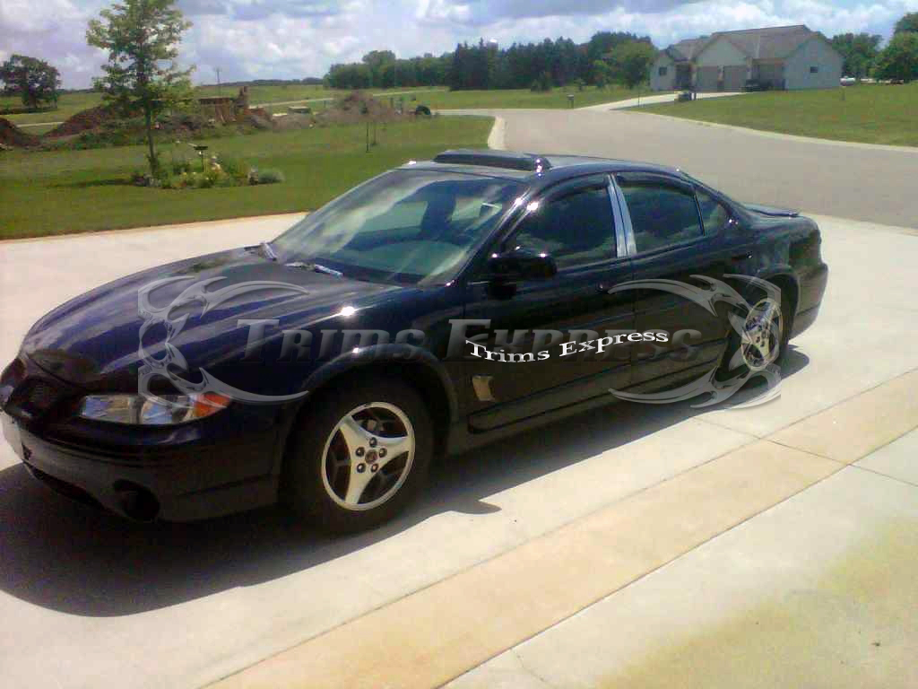 1997-2003 Pontiac Grand Prix 4Pc Chrome Pillar Post Trim Stainless Steel