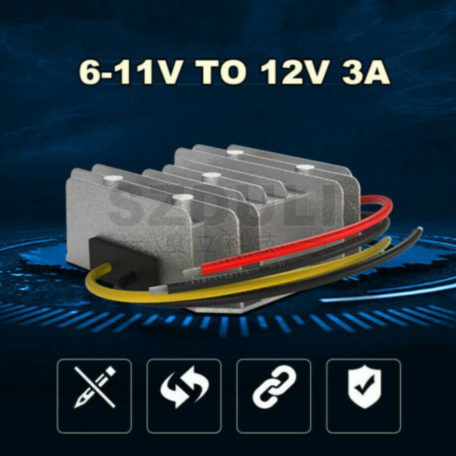 Car Boost Voltage Boost Converter DC Regulator Module 3A 5-11V Step Up to 12V