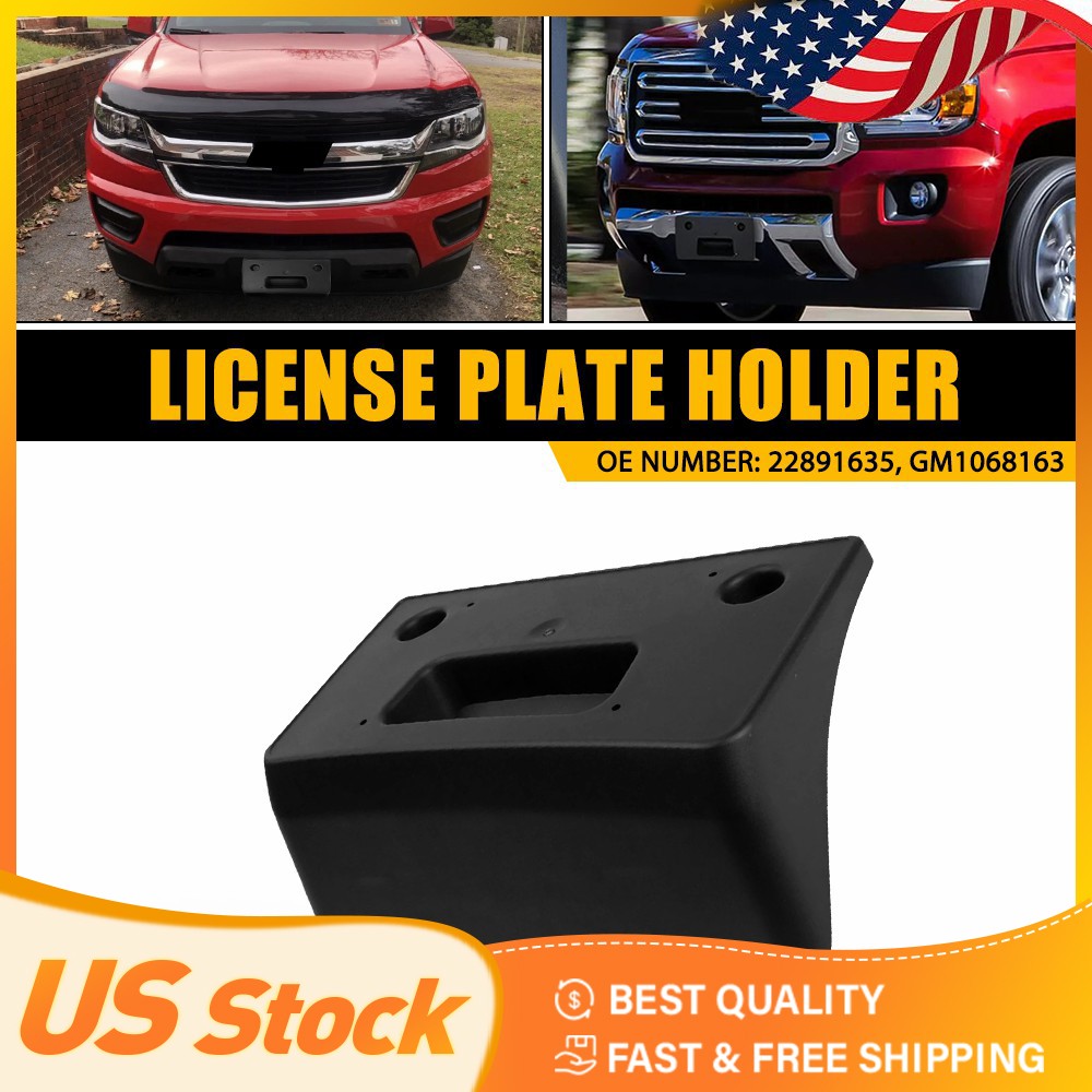 License Plate Bracket For 2015-2020 Chevrolet Colorado Front Textured 22891635