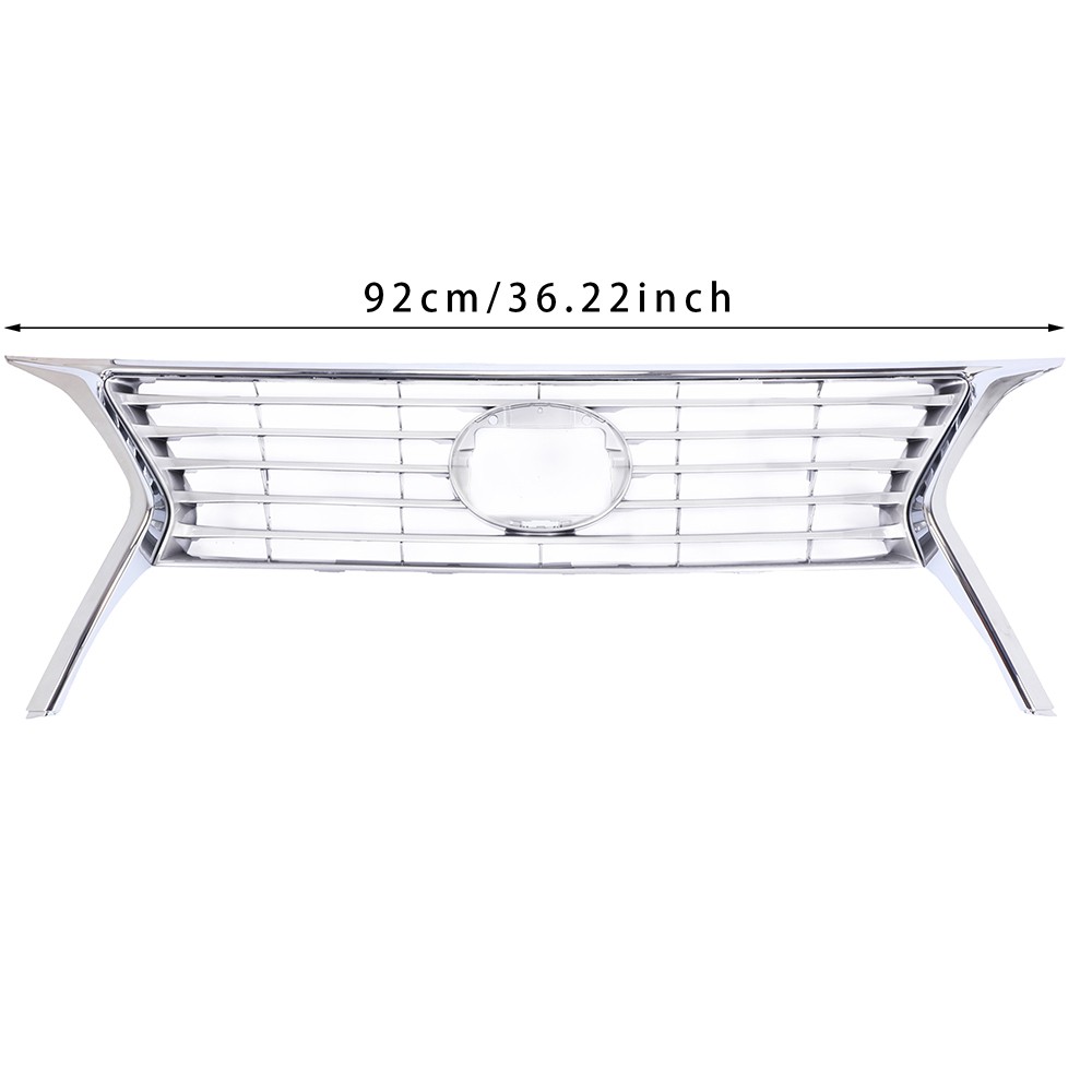 Front Upper Grille Silver Plastic For 2013 2014 2015 Lexus RX350 531010E140