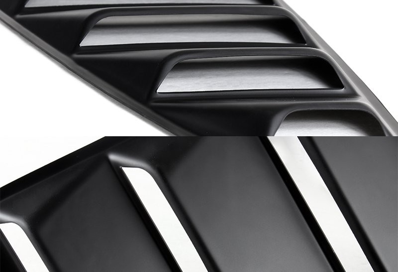 For 2015-2020 Ford Mustang 1/4 Quarter ABS Side Window Louvers Scoop Cover Vent
