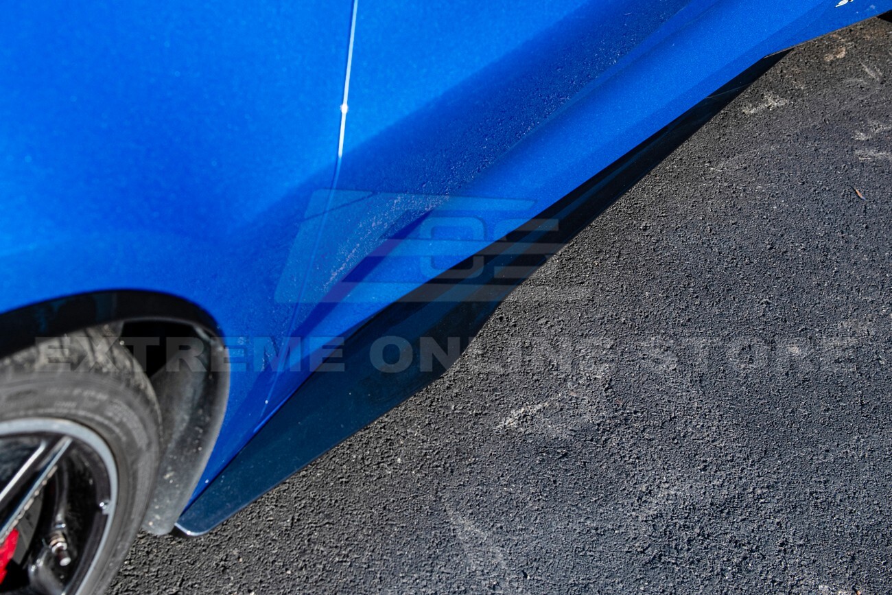 For 20-Up Corvette C8 | Z06 Style CARBON FLASH METALLIC Side Skirts Rocker Panel