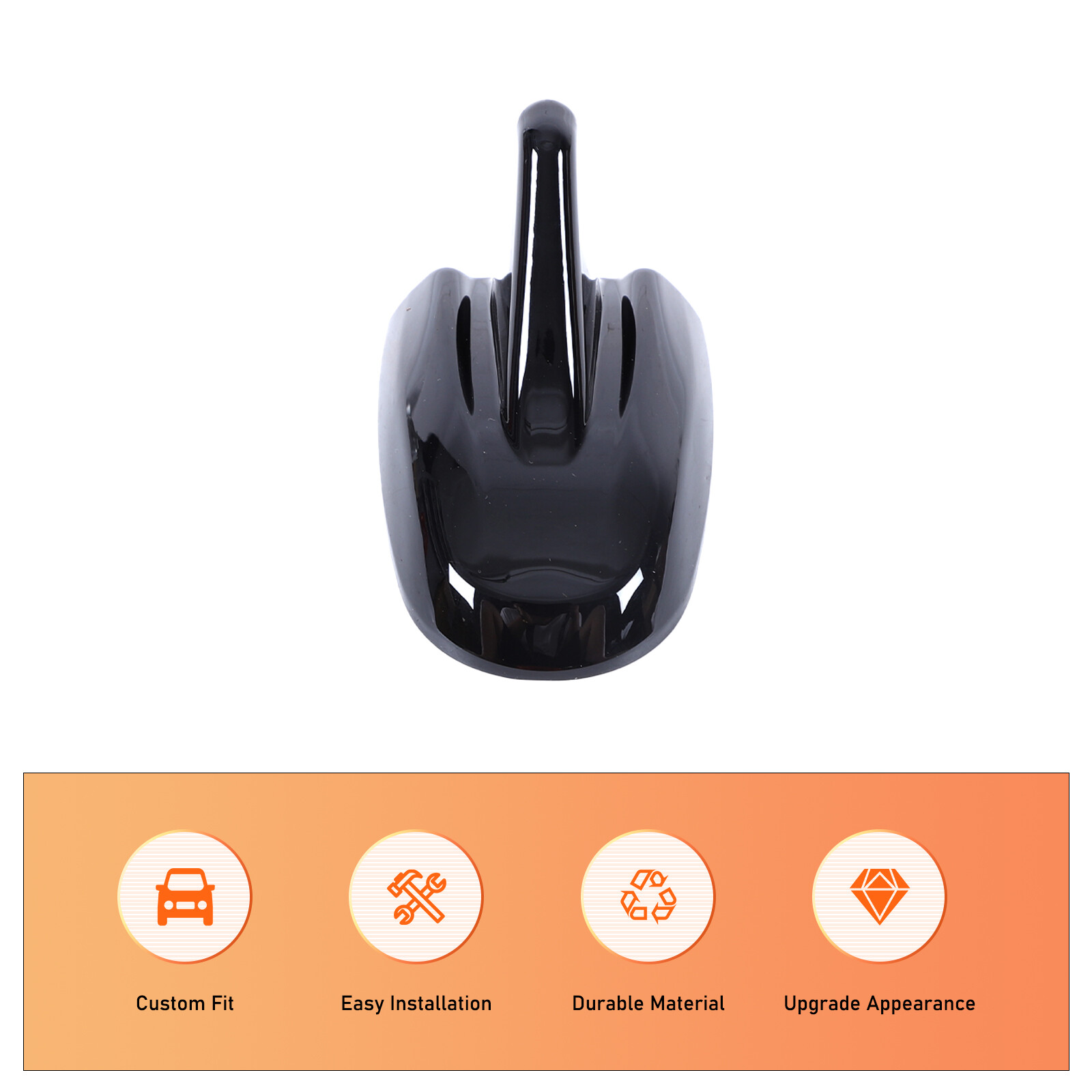 ABS Gloss Black Roof Antenna Shark Trim Cover for Maserati Ghibli 2014-2021 US