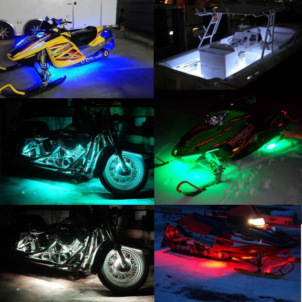 🔥RGB LED Glow Car Interior Lamp Under Dash Footwell Seats Inside Lighting