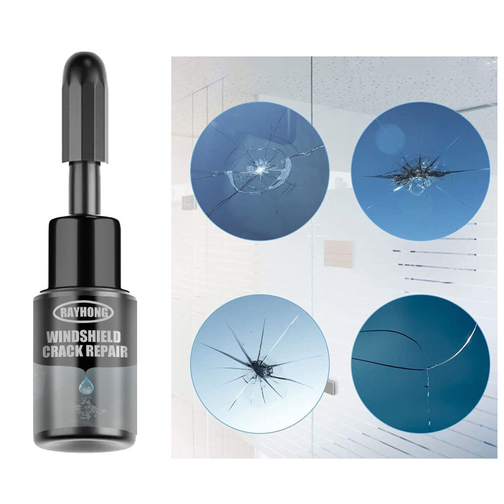Car Cracked Glass Repair Kit Liquid Front Window Repairing Windshield Fluid Tool