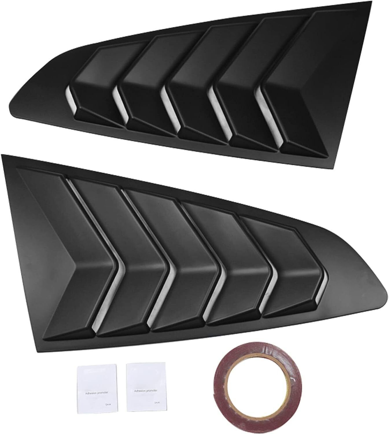 For Ford Mustang 2015-2020 Side Quarter Window Louvers Rear Sun Shade Cover