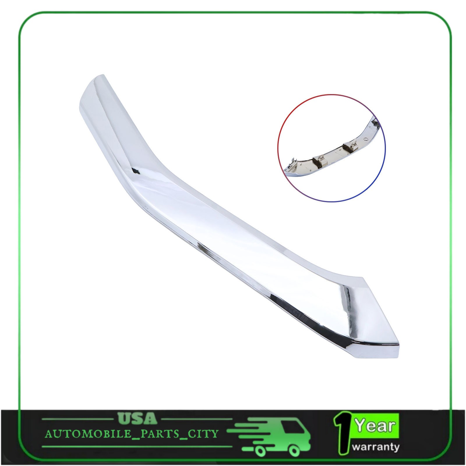 Front Bumper Lower Trim Molding Right Side Fits 2022-25 Mitsubishi Eclipse Cross