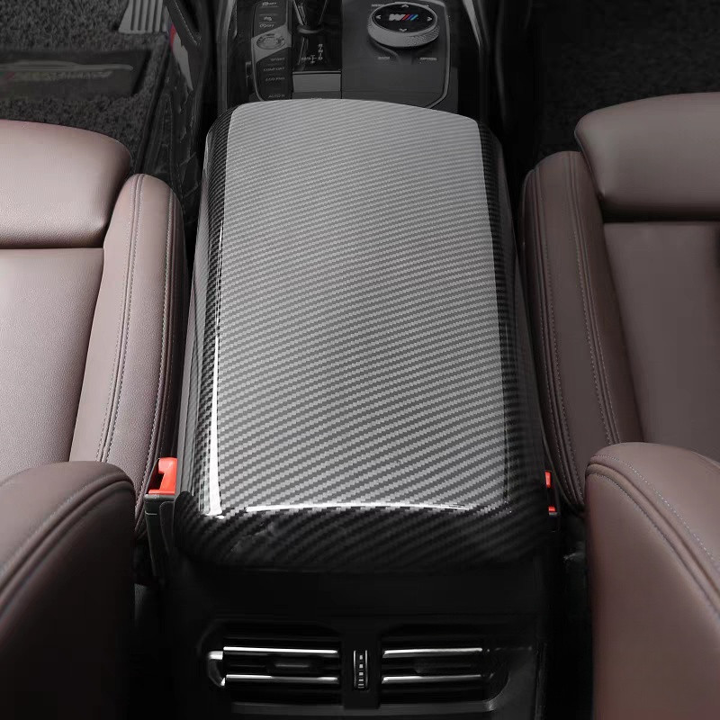 For BMW G20 G28 330i Carbon Fiber Color Car Interior Center Armrest Box Cover