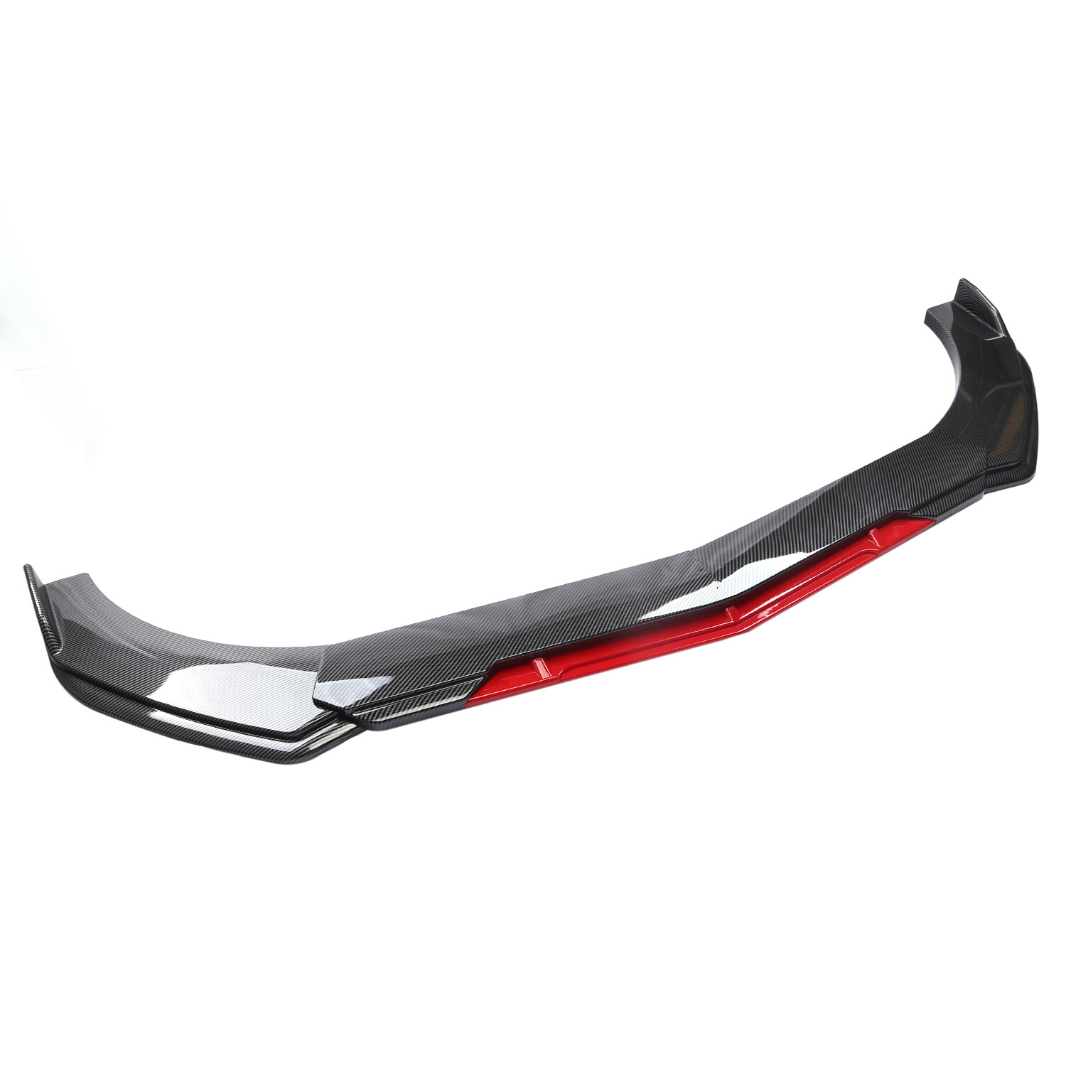 For Honda Accord Front Bumper Lip Splitter Spoiler Carbon Fiber Black+Red