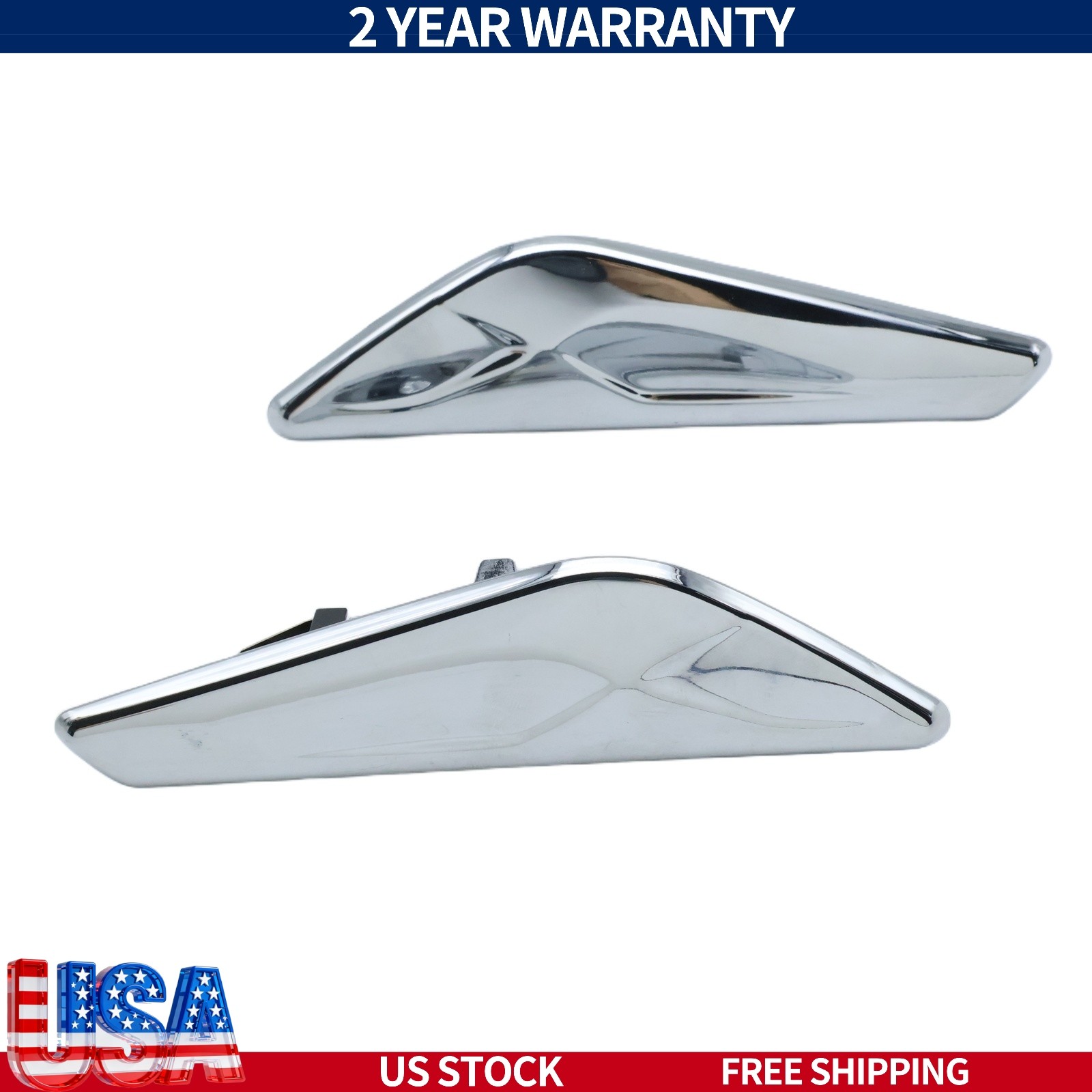 1 Pair Left & Right Fender Chrome Emblem Moulding for BMW X3 F25 X4 F26