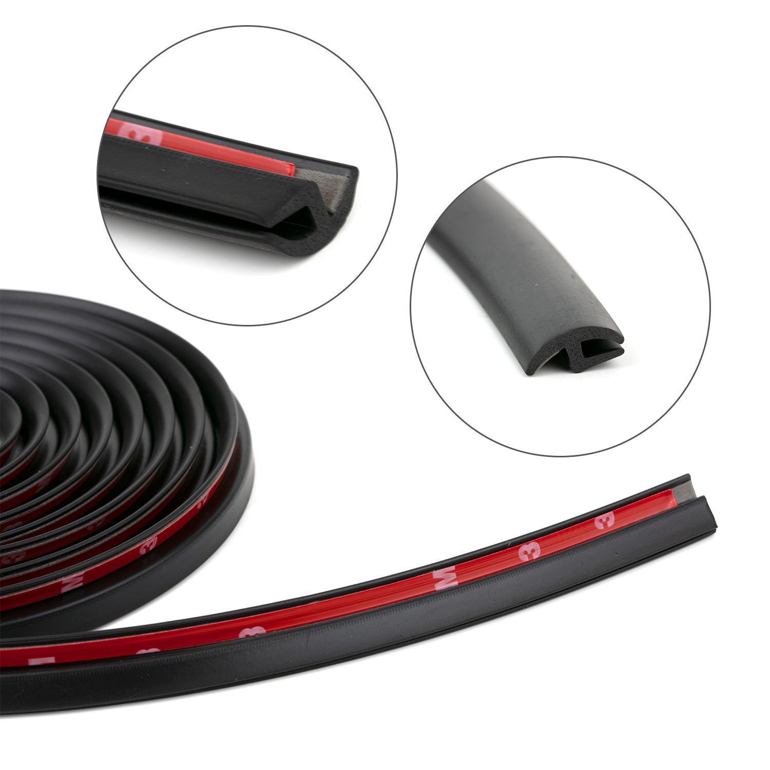 6M/20FT Car Door Edge Windshield Window Rubber Seal Weather Strip Moulding Trim