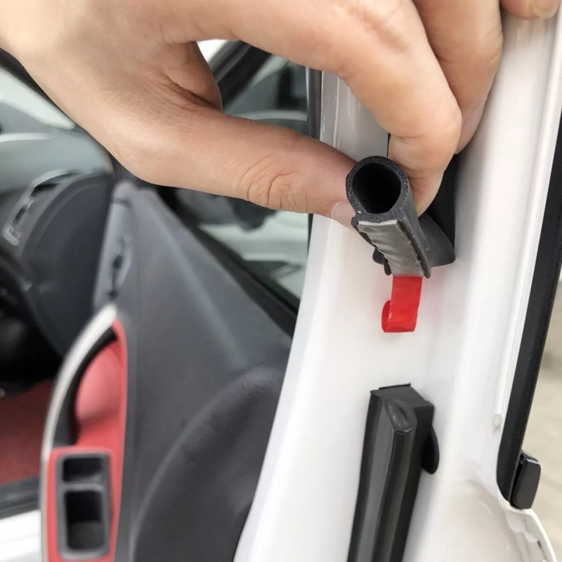 16.4Ft Rubber Seal Strip D-Shaped Car Door Weather Stripping for Door and Window