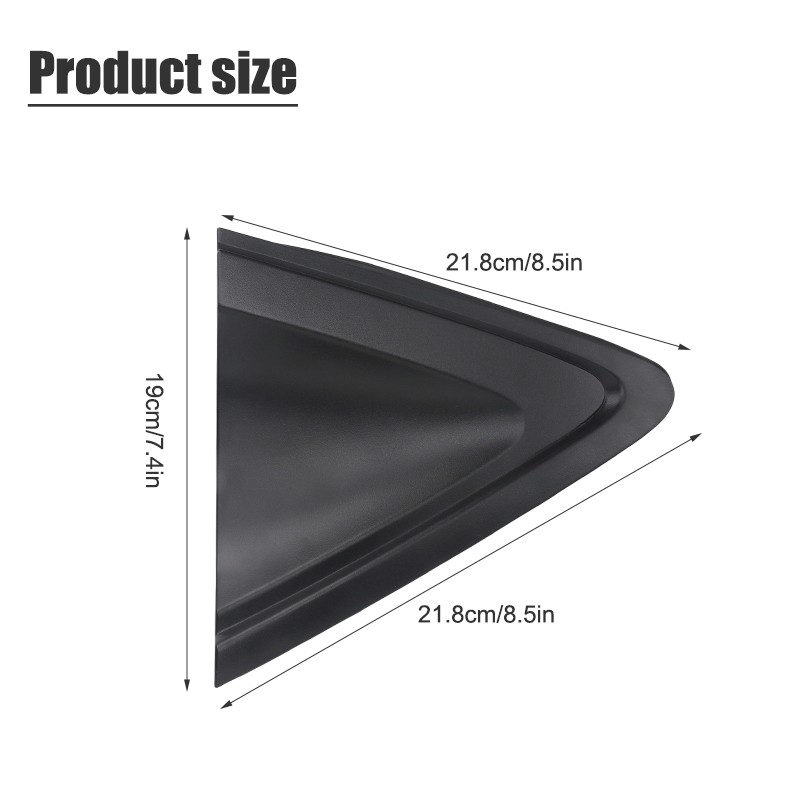 Left Right Rear Door Pillar Molding Garnish Trim For 2016-2019 Honda HRV HR-V
