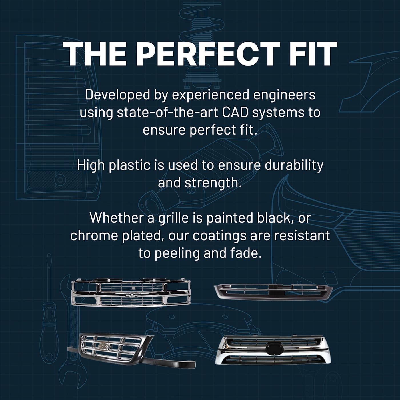 Grille Grill for F150 Truck Ford F-150 2015-2017