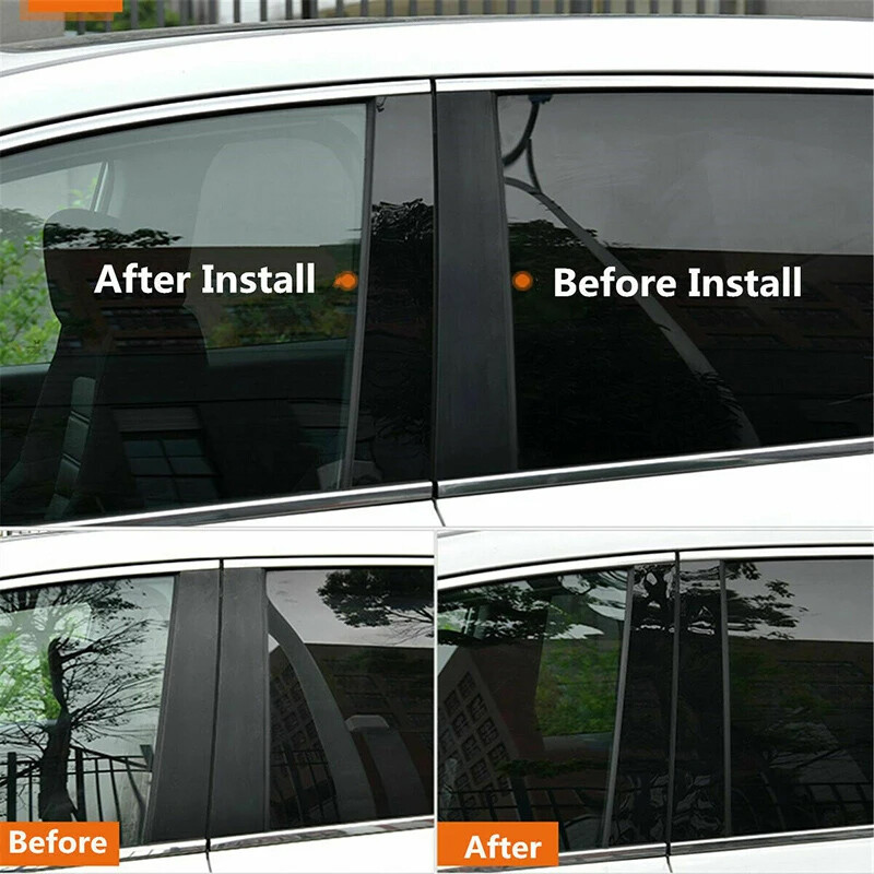 For 2016-2021 Chevrolet Malibu Door Trim Pillar Post Black Molding Cover Sticker