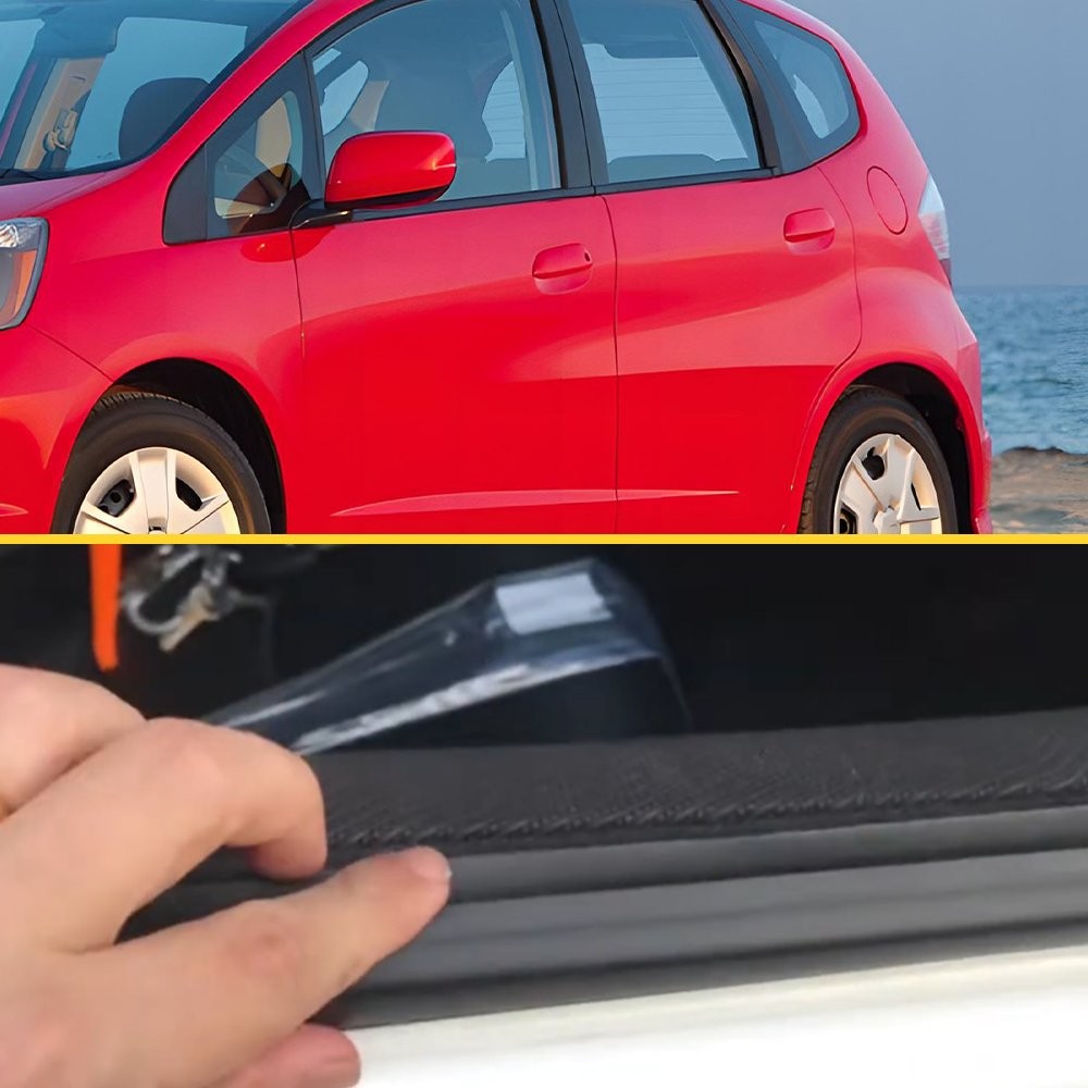 4pcs Door Belt Weather Strip Molding Seal For Honda Fit 2008-2013 Jazz