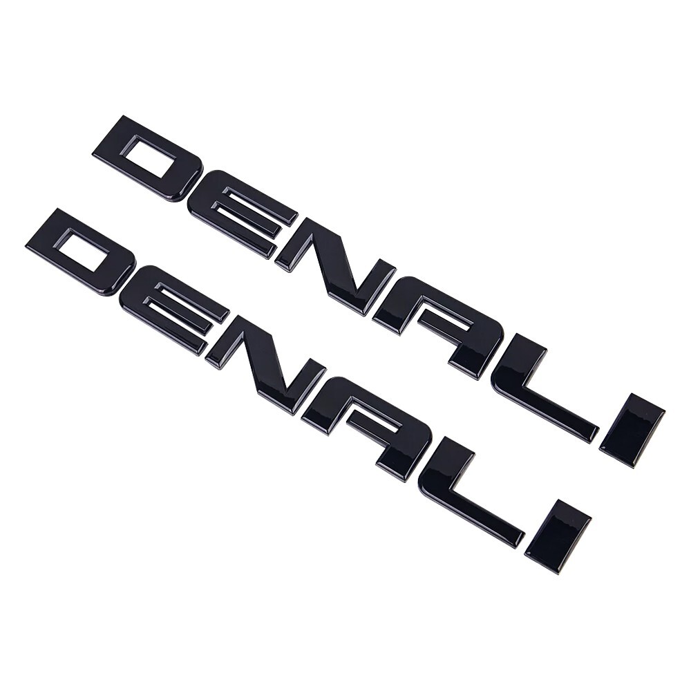 Black Door Side Denali Emblem for Yukon 2007-2020 Left Right Badge Replacement