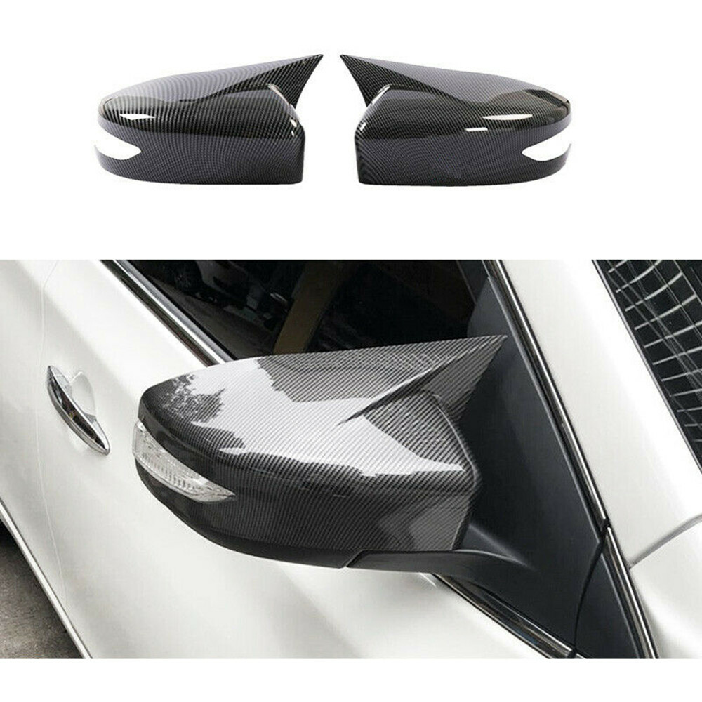 For Nissan Altima 2013-2018 Carbon fiber style Rear view mirror cover trim