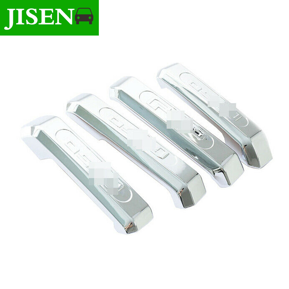 Interior Inner Door Handle Cover Trim Silver Chrome For Ford F-150 F150 2015-20