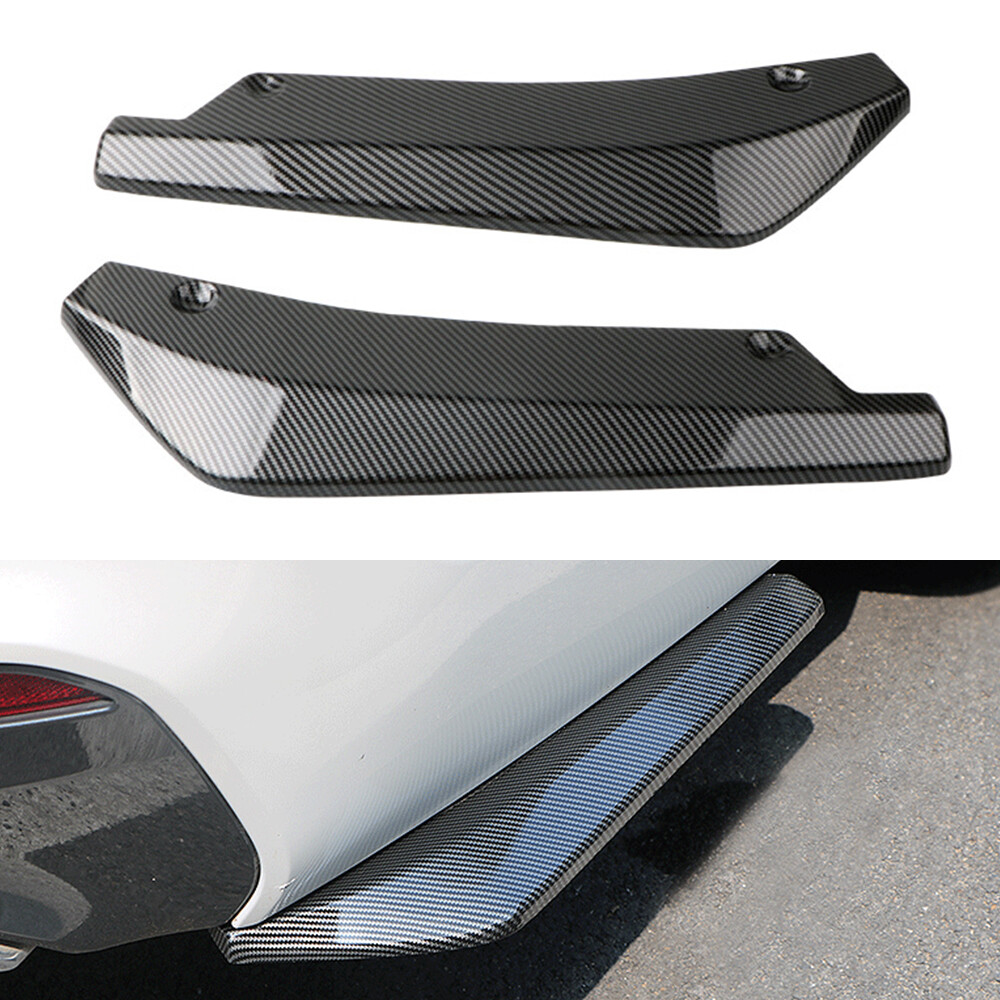 2X For Acura Accessories Rear Bumper Lip Diffuser Splitter Canard Protector