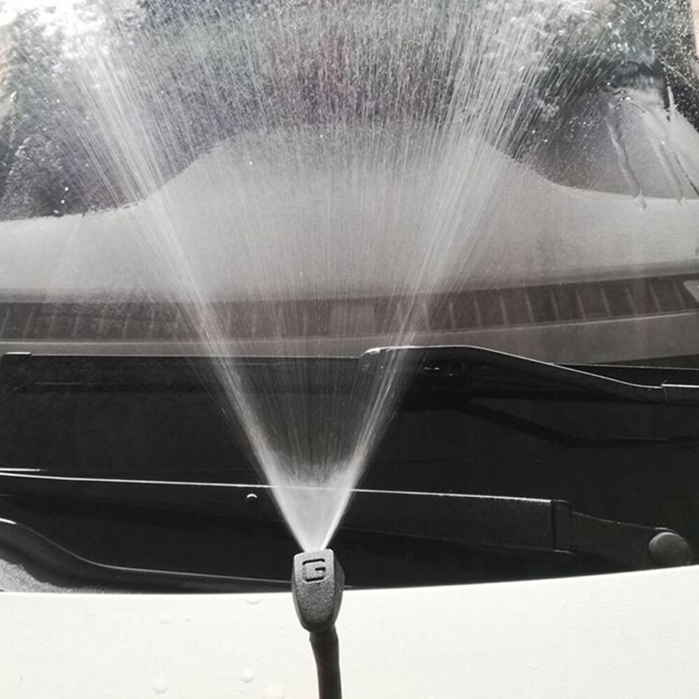 2X Fan-shaped Mist Windscreen Water Spray Jets Washer Nozzles Car Accessories