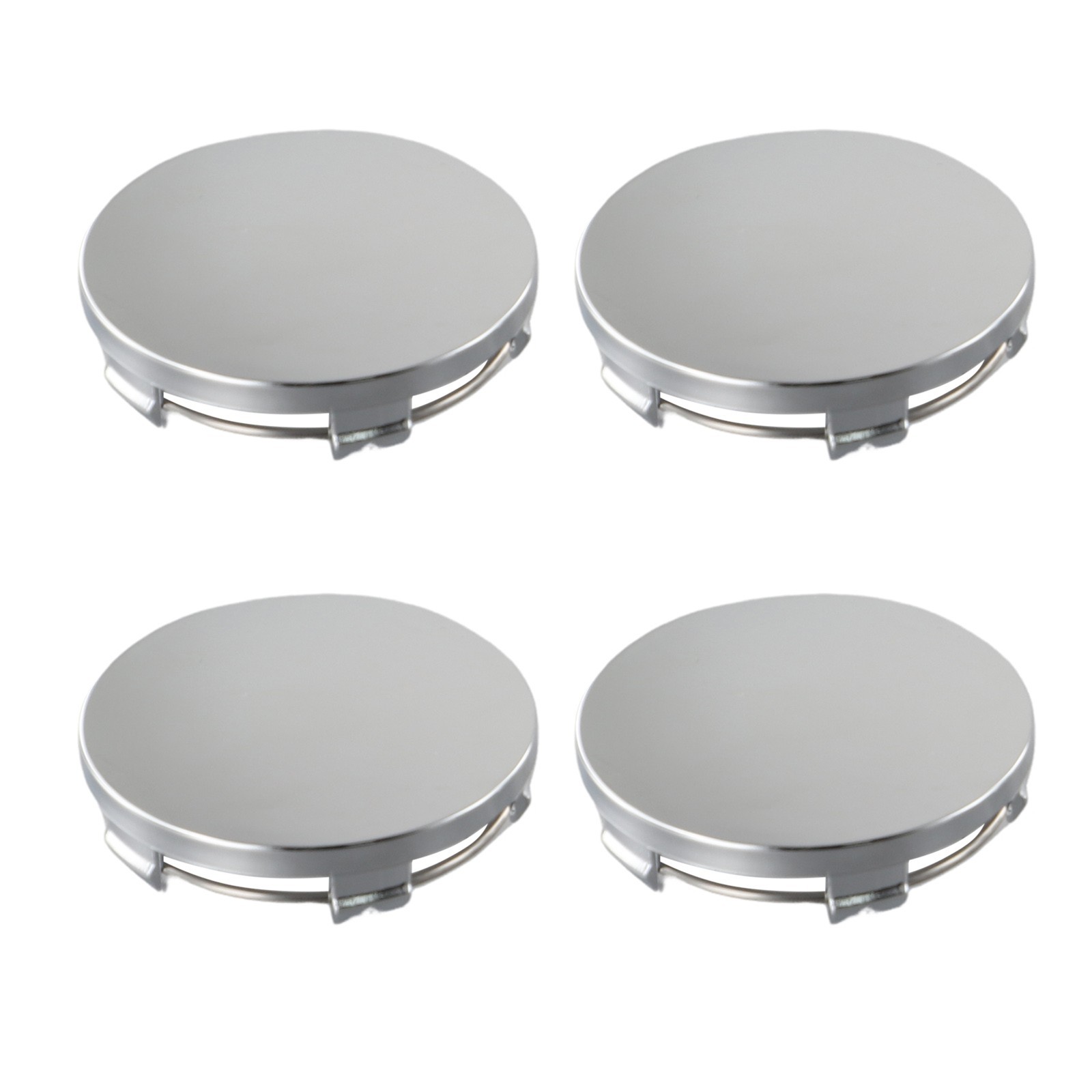 High Quality Material 4pcs Black and Silver Car Hub Center Covers (60mm)