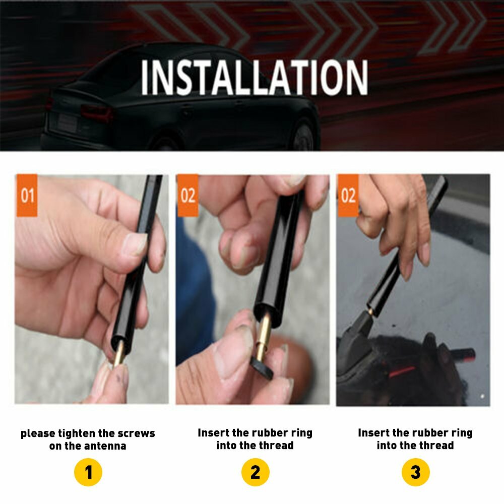 4.7″ Carbon Fiber Look Car Antenna Radio AM FM w/screws For Ford Transit Connect