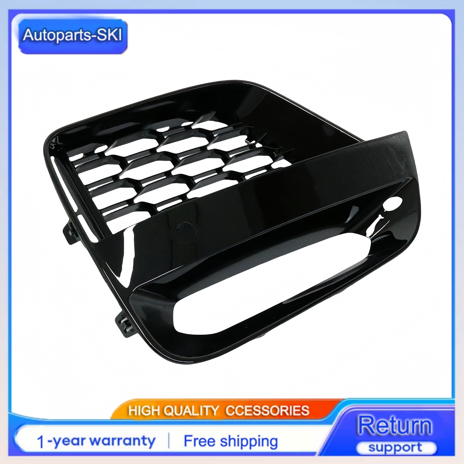 For BMW X3 G01 X4 G02 2019 – 2021 2PCS Front Bumper Outer Grille Fog Lamp Cover