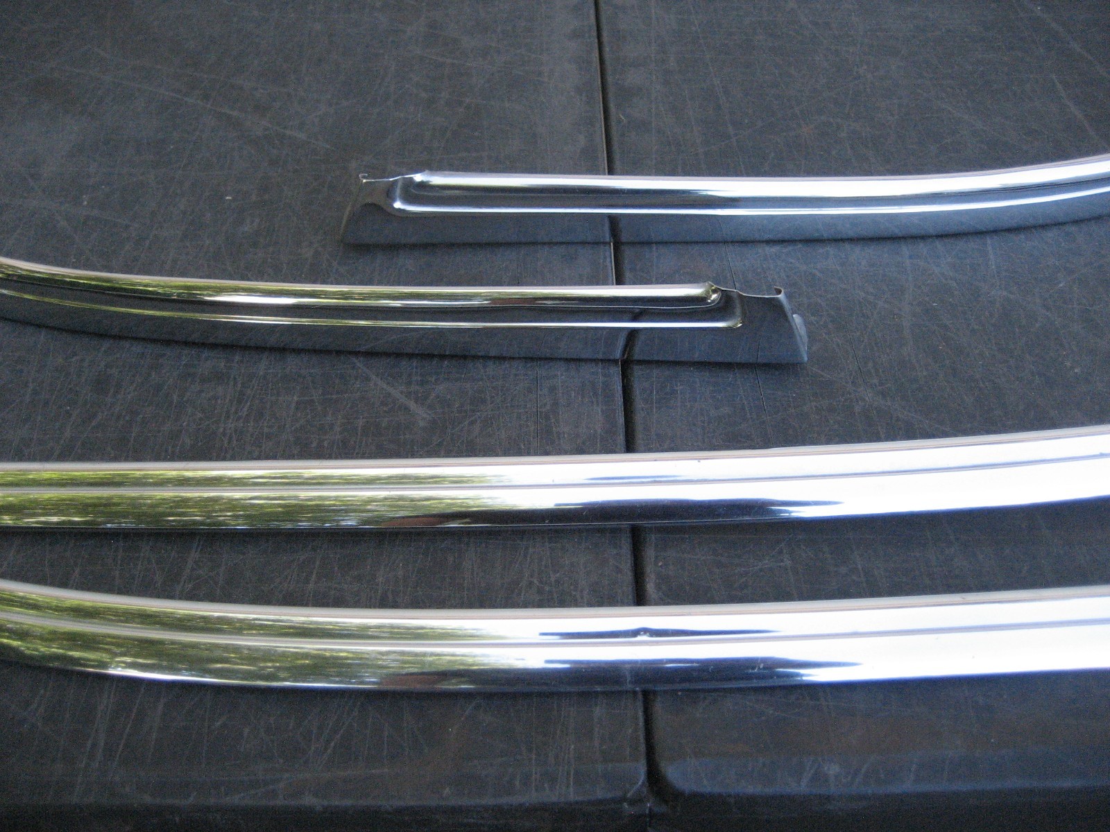 1958 BUICK WINDSHIELD MOLDING TRIM (4) PIECE-4 DOOR HARDTOP SUPER RIVIERA TRIM