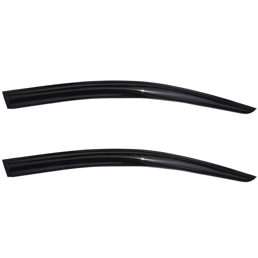 For 08-17 Mitsubishi Lancer Smoke Window Rain Visors Shade Slim Style Guard Vent