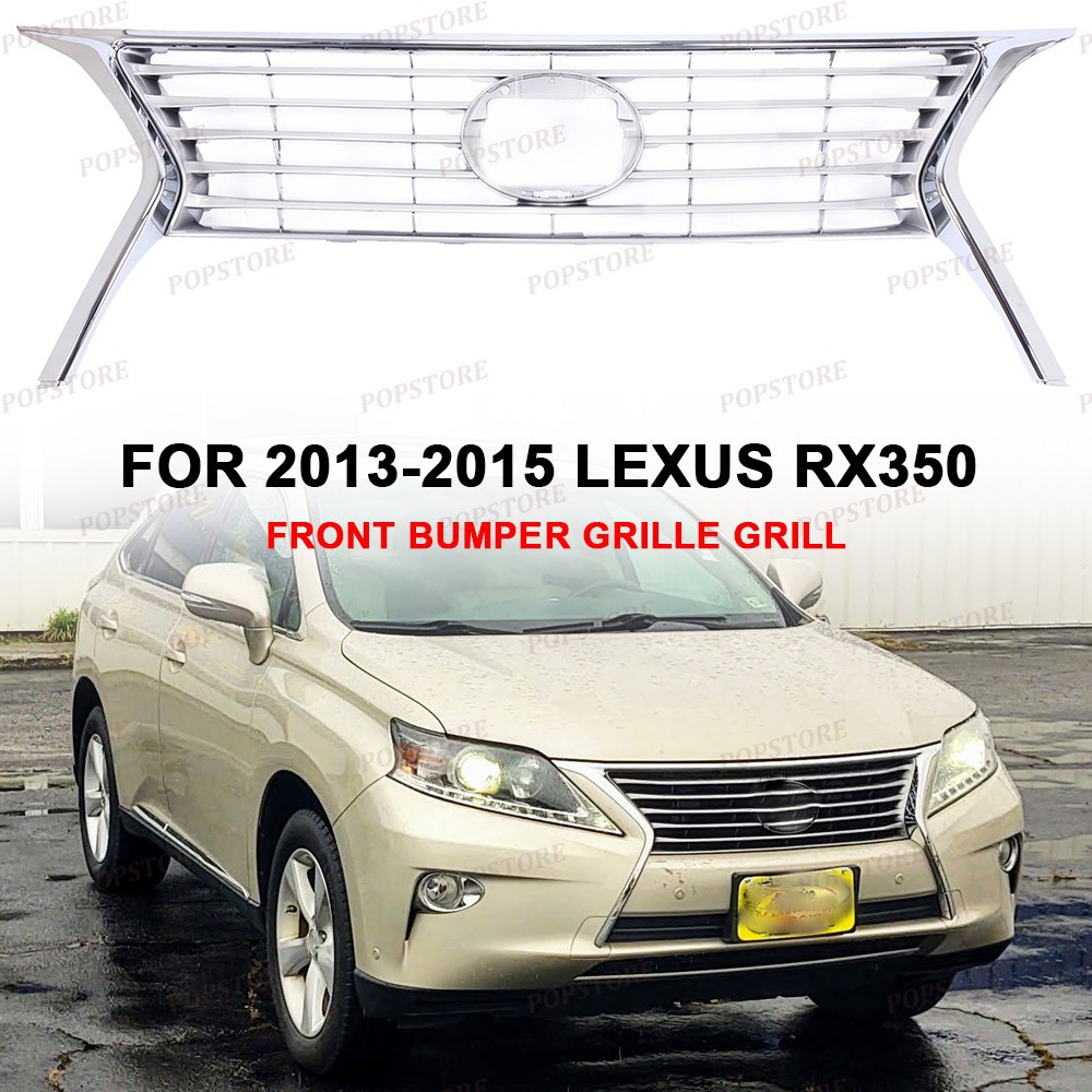 New Front Grille Silver With Chrome Molding For 2013-2015 Lexus RX350 LX1200144