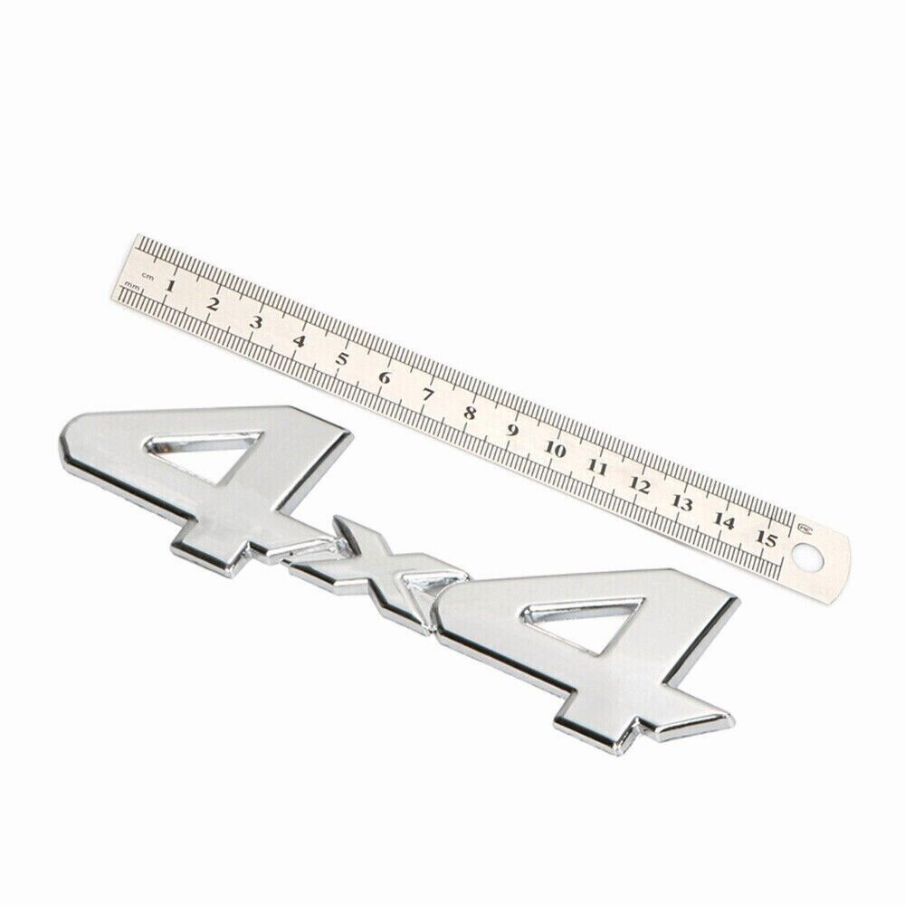 1pc 6” Chrome Silver 4×4 Emblem Badge Rear Trunk Tailgate Sticker For Ford Ram