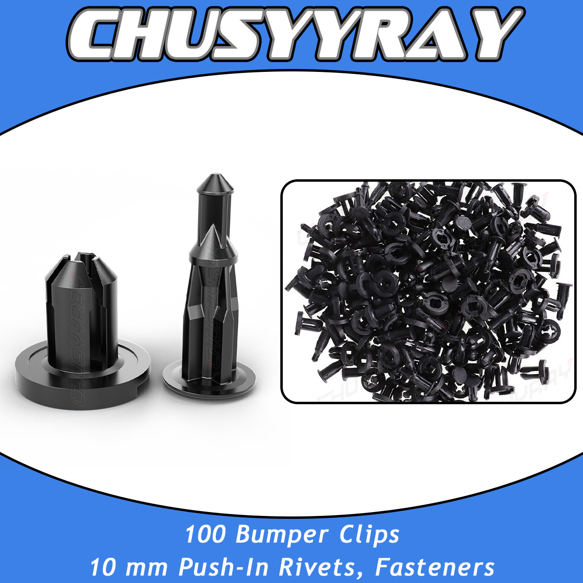 Universal nylon buckle Car Retainer Auto Fasteners Push Trim Pin Rivet Bumper