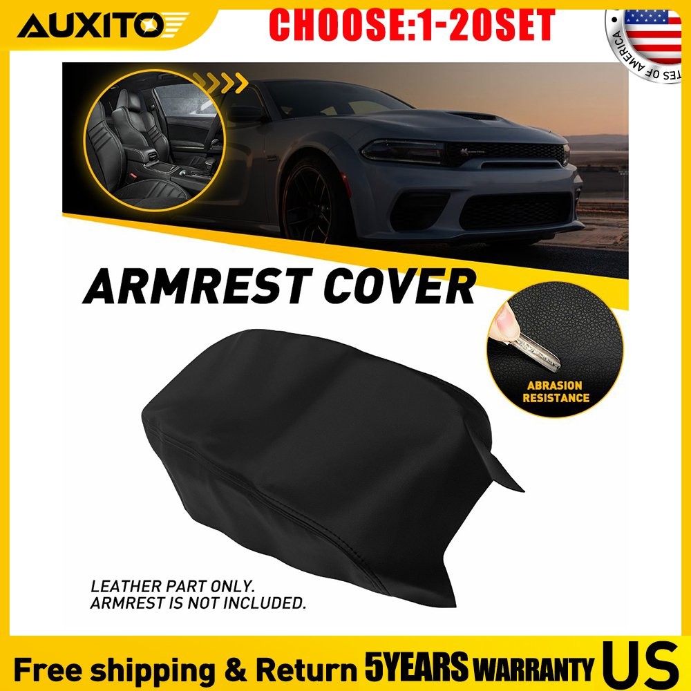 Center Console Armrest Lid Cover Black For 2011-2023 Dodge Charger Vehicle 1-10X