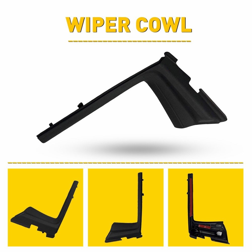 2-20 For Toyota Yaris 2012-14 Front Windshield Cowl Wiper Motor Cover Trim Black