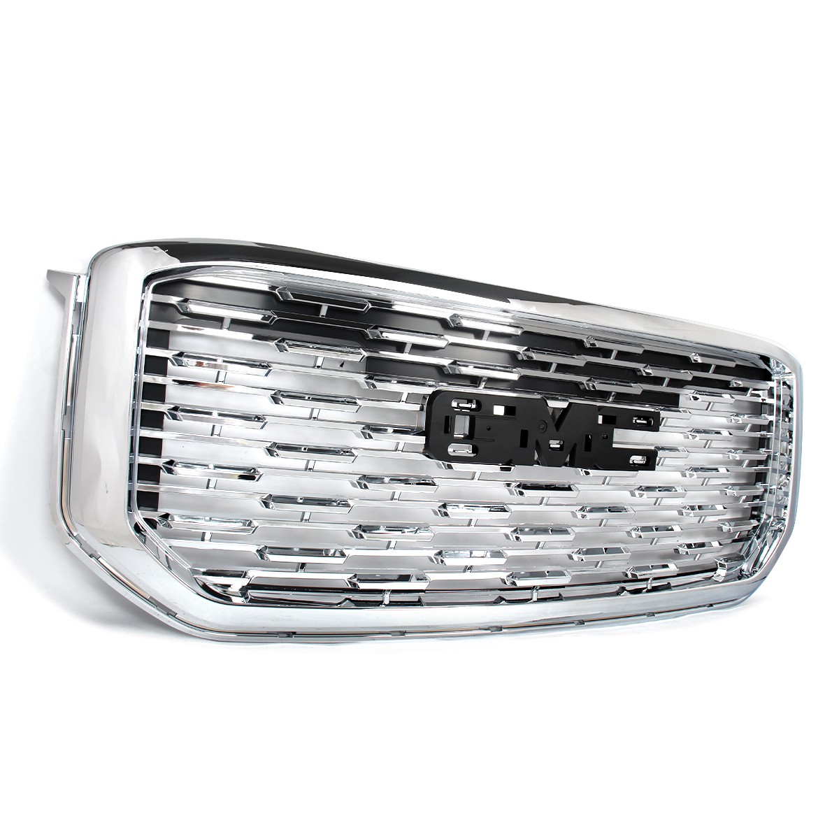 Fits 2015-2020 GMC Yukon XL Chrome Denali Style Front Bumper Hood Grille 15-20