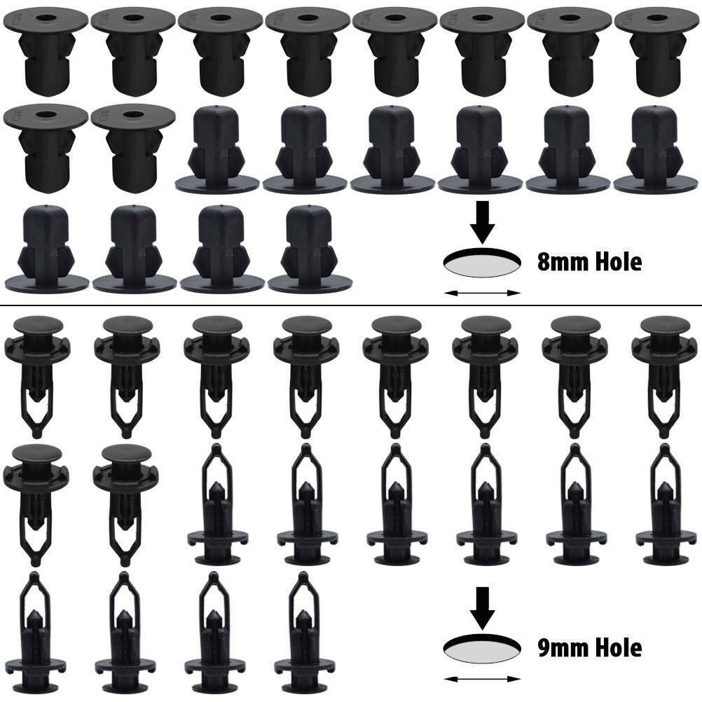 100x For TOYOTA & LEXUS Trim Panel Clips Bumper Fender Push Pin Rivet 7 8 9mm