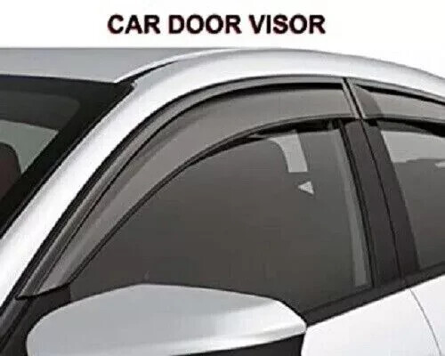 Door Visor Wind Rain Deflector Black for Octavia Old Type 1 2001-2010 Set of 4Pc