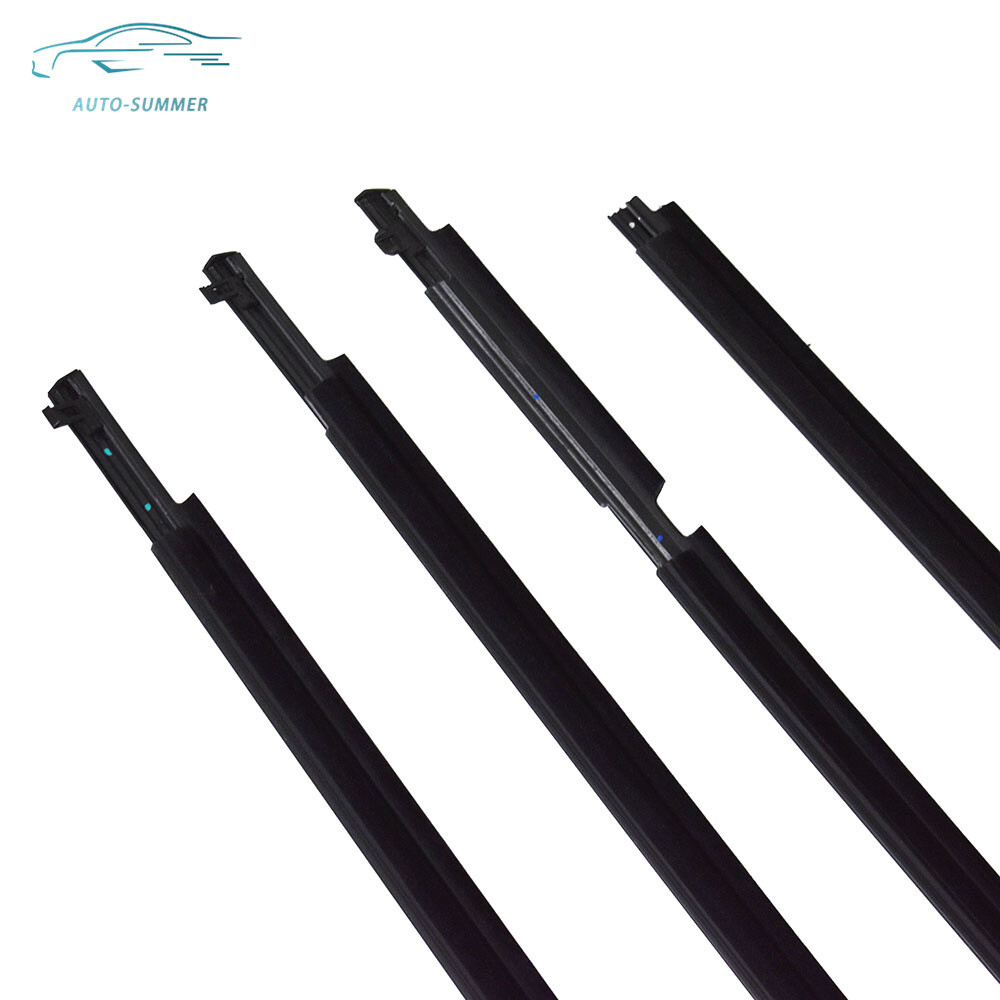 4Pcs Window Weatherstrips Moulding Trim Seal Belt For 2009-2011 2012 Toyota RAV4